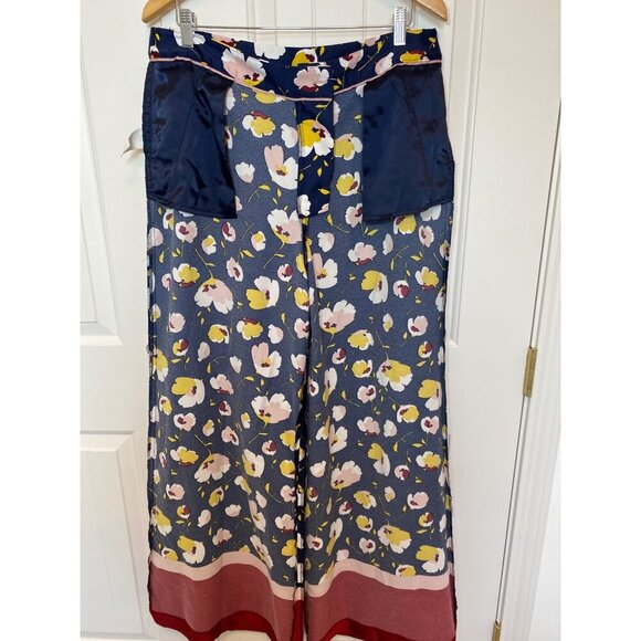Boden Floral Wide-Leg Trousers, Size 12R - Picture 12 of 13
